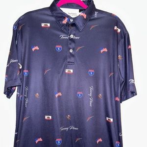 Mens Backspin Golf polo, Torrey Pines Polo size Large